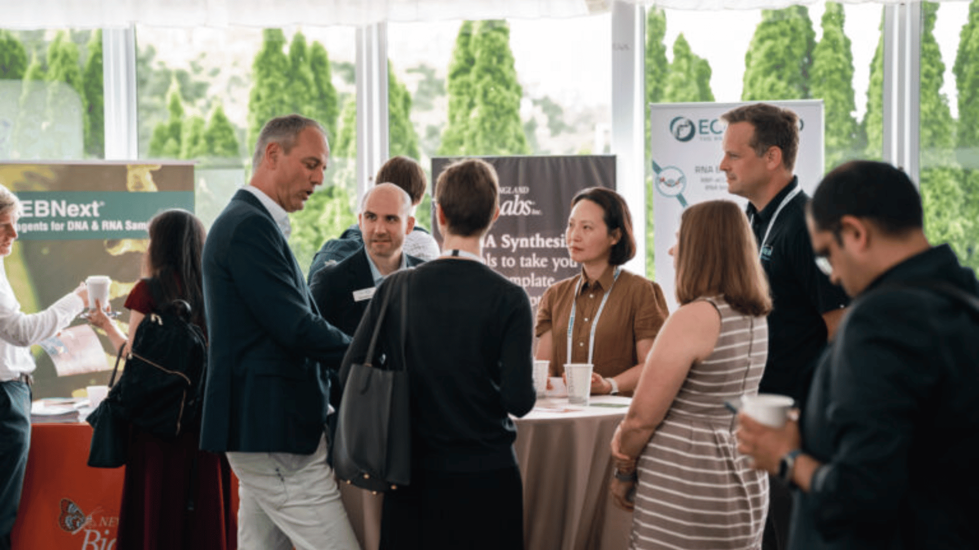 Sponsor representative engaging with attendees at World CNS Korea