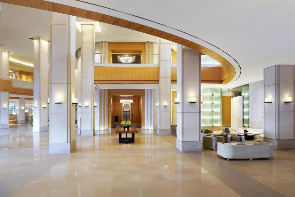 Grand Hyatt Incheon hotel lobby with modern facilities for conference attendees